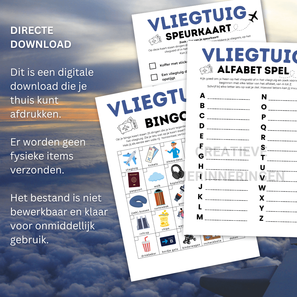 Reisspelletjes die kinderen actief houden tijdens het vliegen