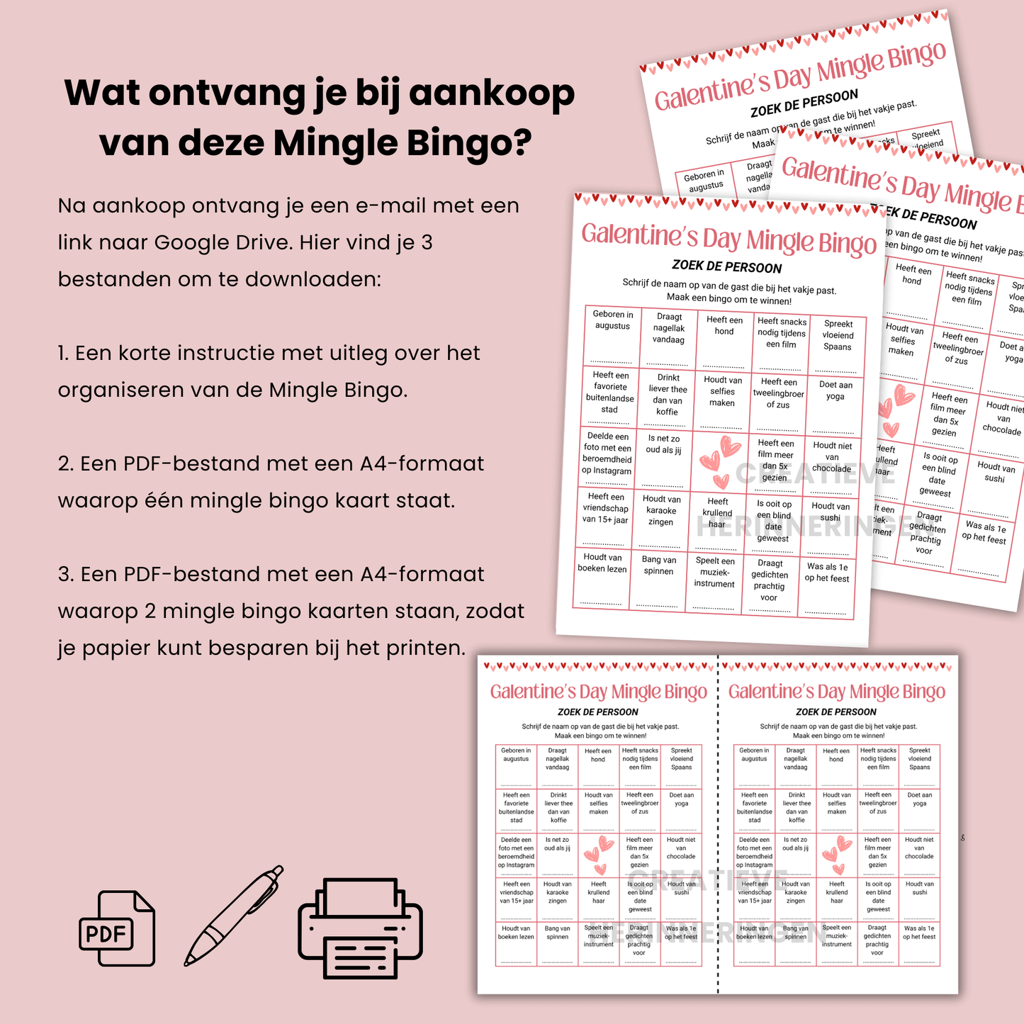 Galentine Bingo kaart om samen te verbinden en plezier te maken met vriendinnen