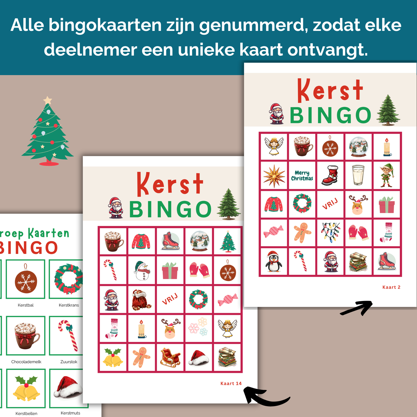 Kerstmis bingo: printbare kaarten of speel online met vrienden of familie
