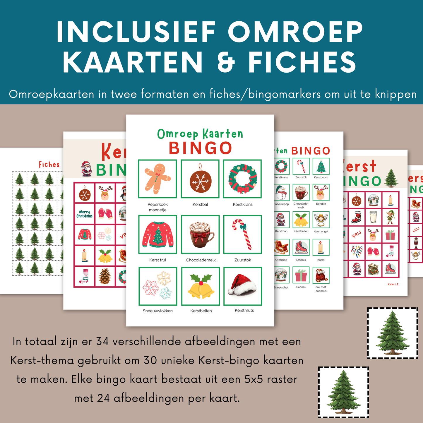 Kerstmis bingo: printbare kaarten of speel online met vrienden of familie