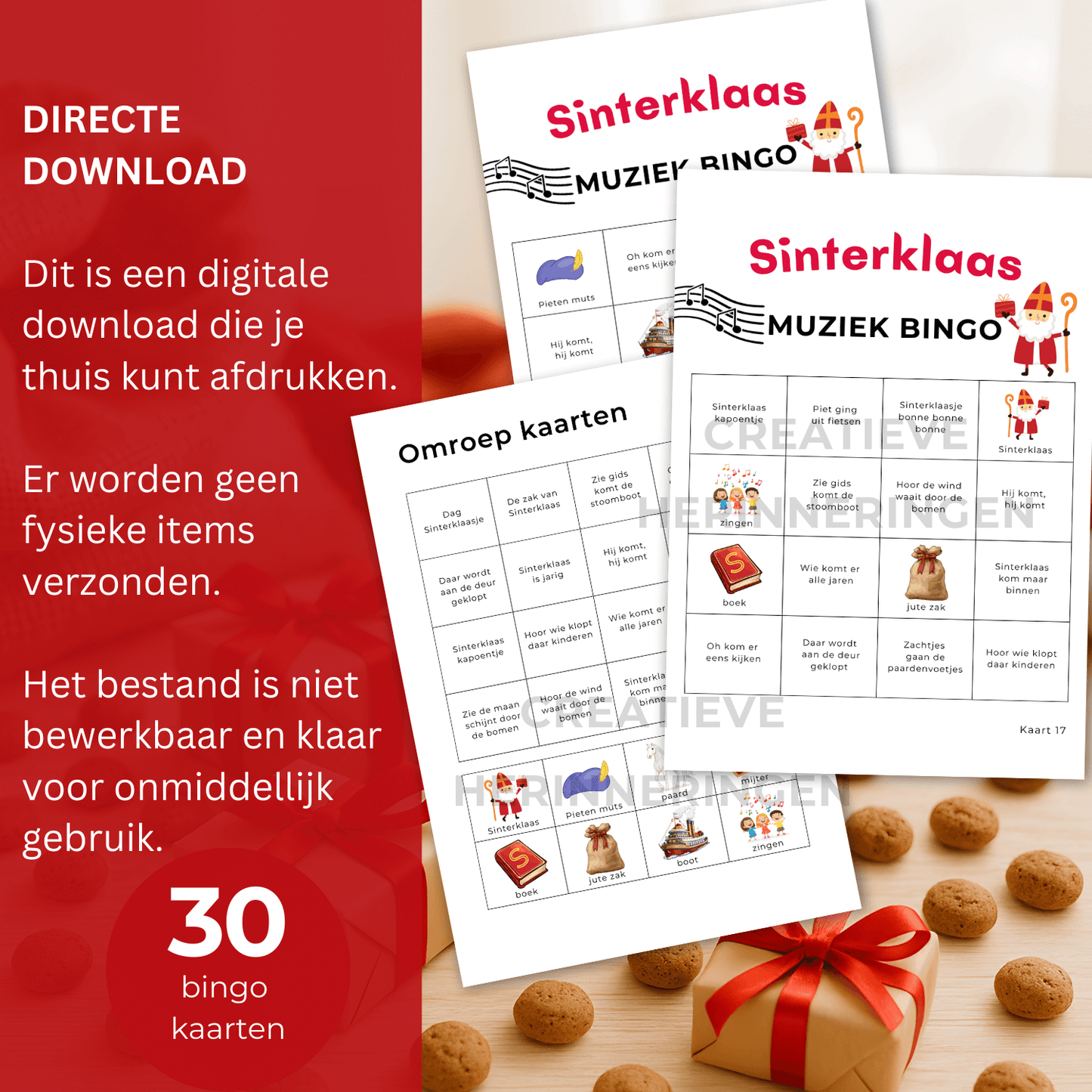Download Sinterklaasliedjes muziek bingo