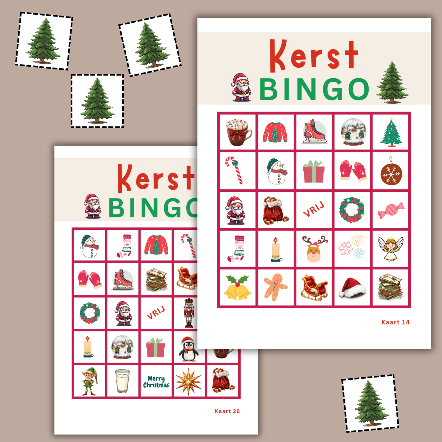 Kerstmis bingo: printbare kaarten of speel online met vrienden of familie
