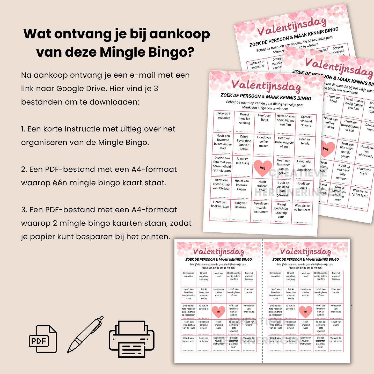 Valentijnsdag mingle bingo voor gezellige en verbindende momenten