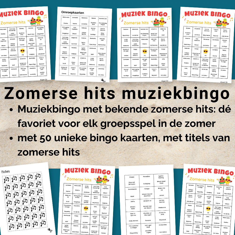 Zomerfeest muziekspel voor groepen tot 50 deelnemers pdf