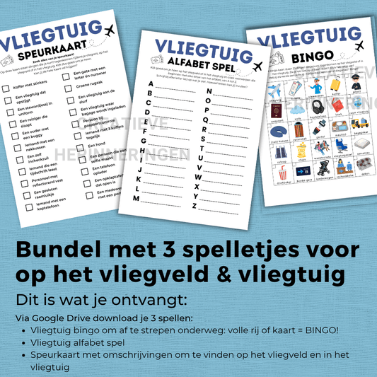 Reisspelletjes voor kinderen tijdens vliegen met kinderen