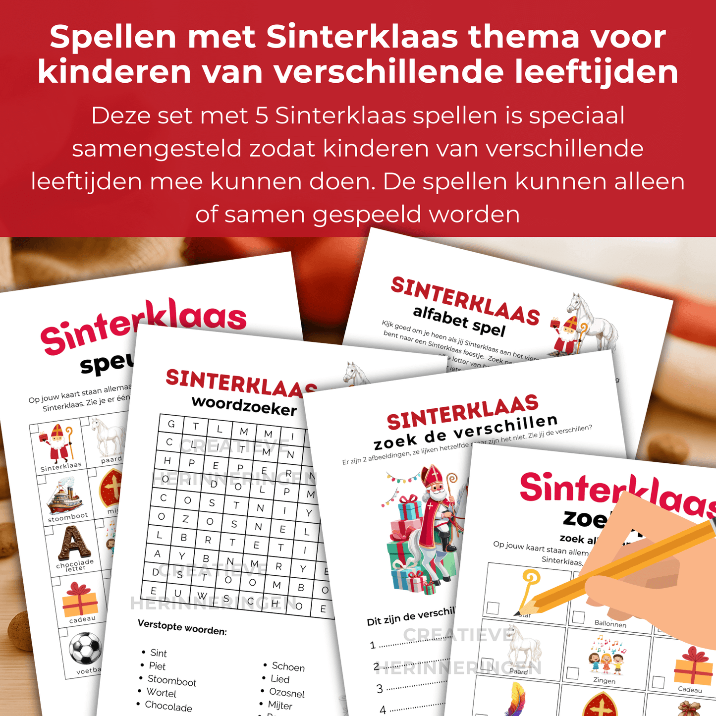 Leuke spellen met Sinterklaas thema voor kinderen van verschillende leeftijden