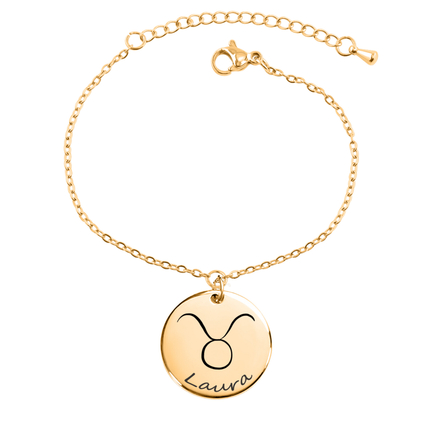 Armband sterrenbeeld hanger met naam gegraveerd