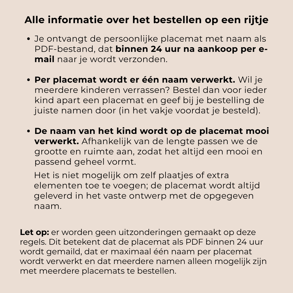 Sinterklaas kleurplaat met naam van kind – placemat vol spelletjes
