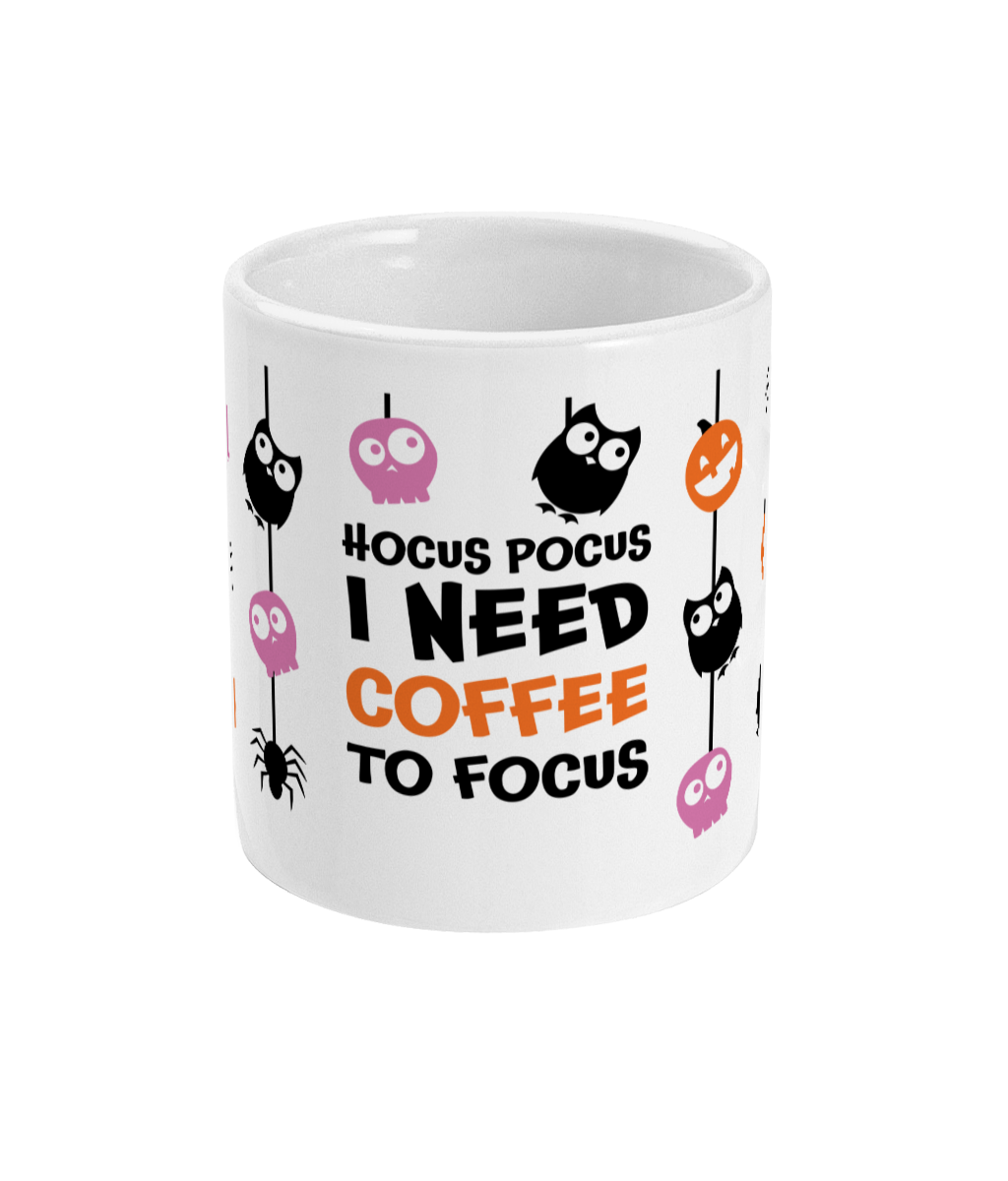 Halloween mok hocus pocus i need coffee to focus