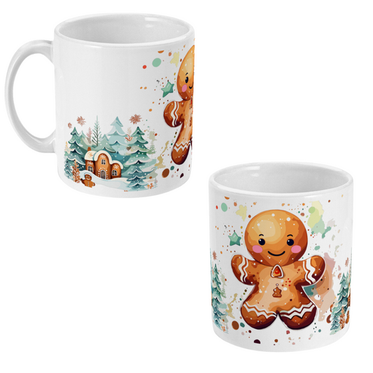 Kerst mok met gingerbread man