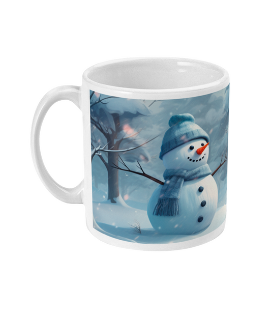 Kerst mok kerst sneeuwpop baby it's cold outside