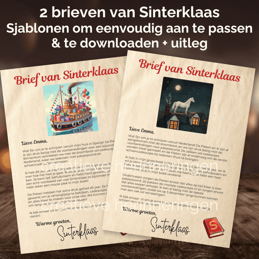 Leuke persoonlijke brief van Sinterklaas voor je kind voor pakjesavond