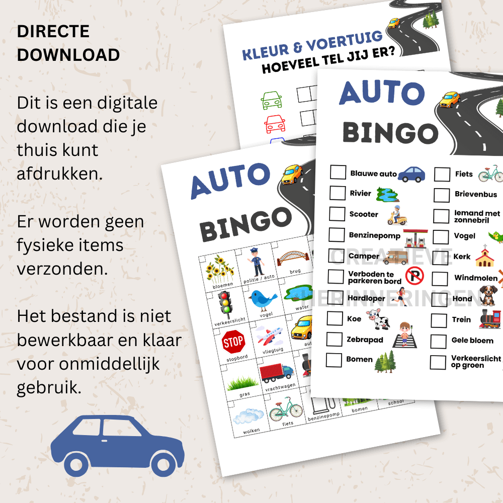 Auto spelletjes voor onderweg en op vakantie, ideaal voor ouders die kinderen actief willen bezighouden