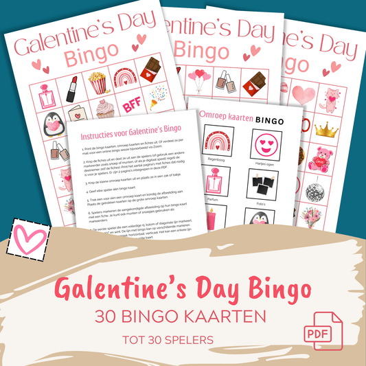 Speel een liefdevolle Galentine Day bingo met vriendinnen