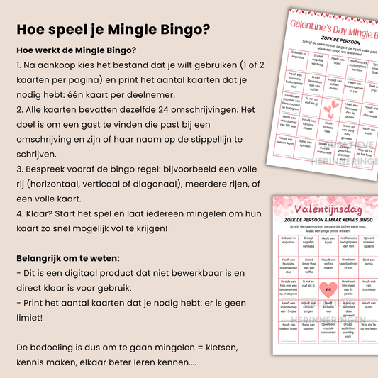 Uitleg: Hoe speel je Mingle Bingo?
