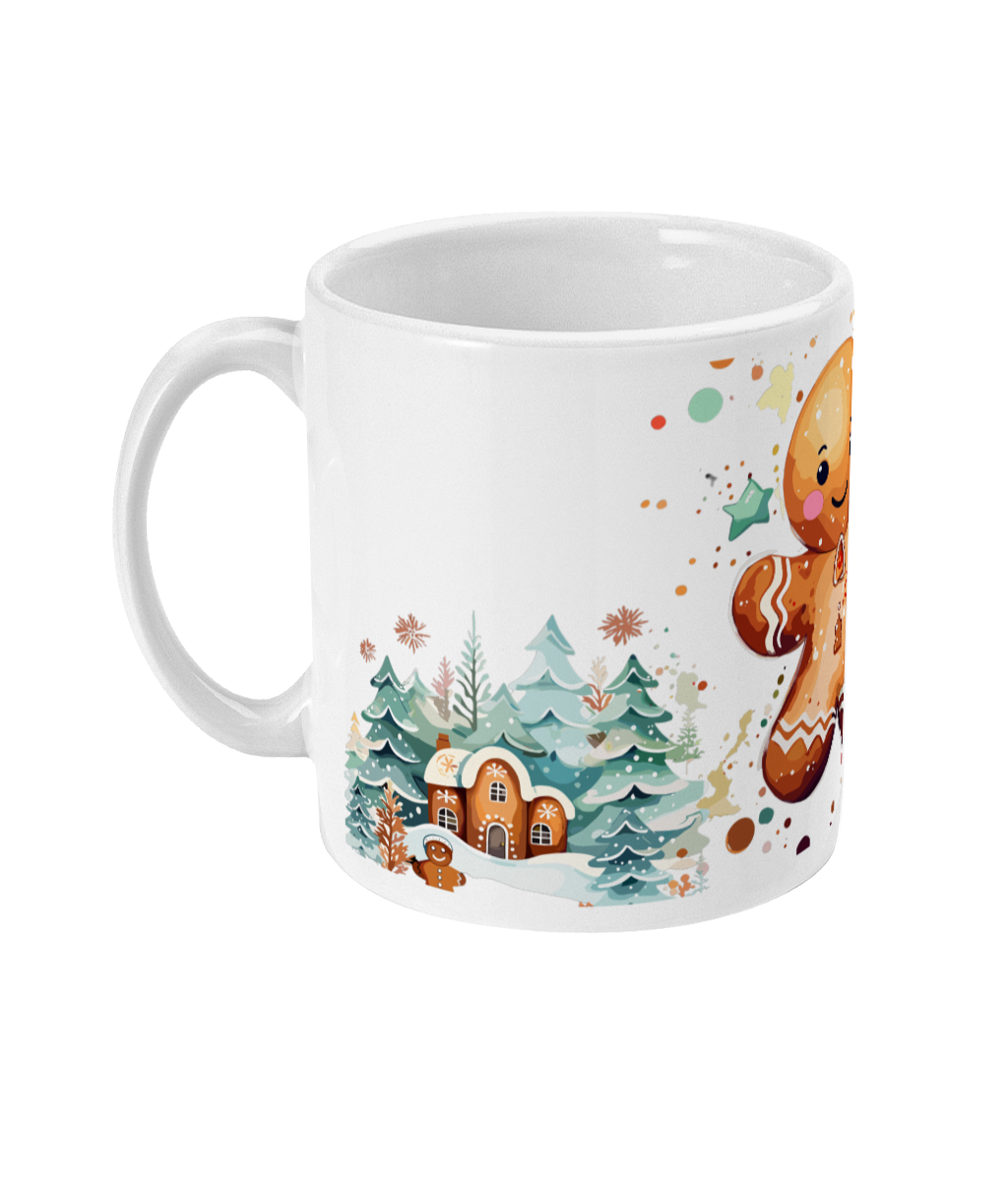Kerst mok met gingerbread man