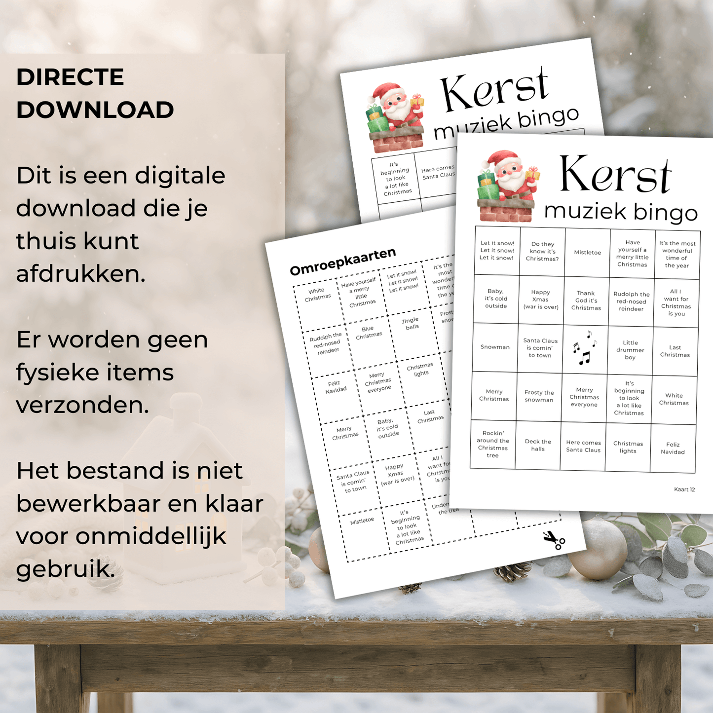 Kerstmuziek bingo is het kerstspelletje voor extra gezellige feestdagen