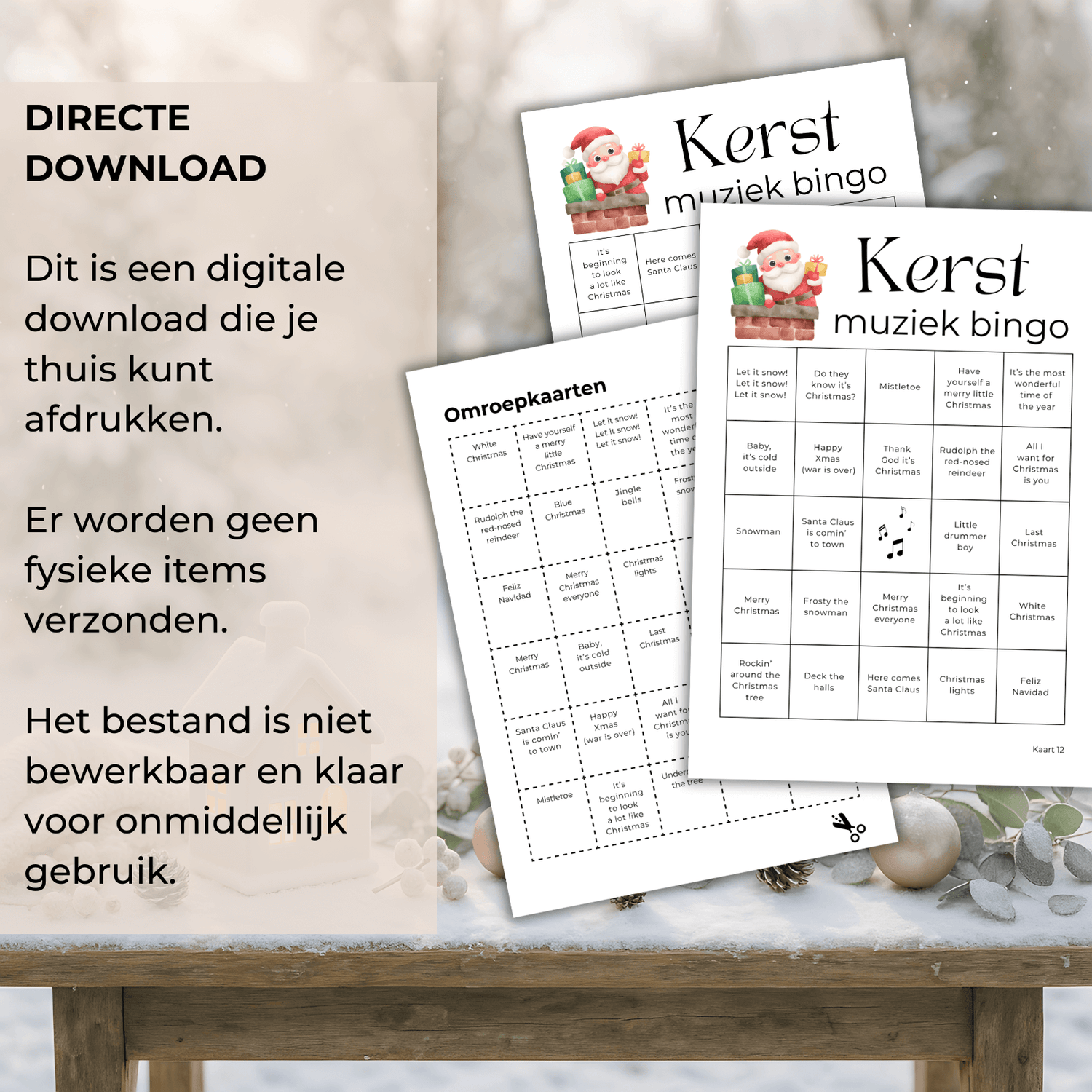 Kerstmuziek bingo is het kerstspelletje voor extra gezellige feestdagen