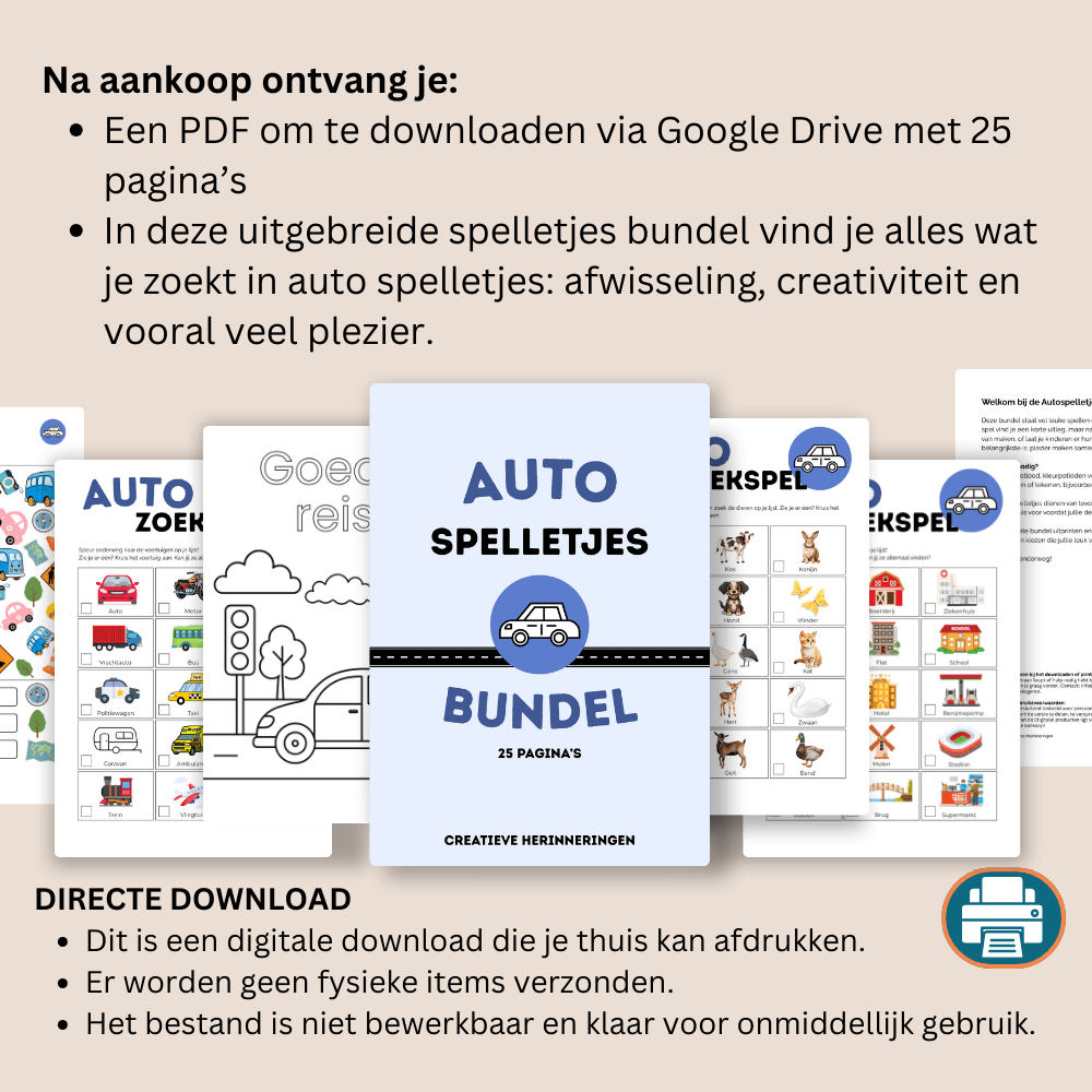 Leuke auto spelletjes voor op de achterbank zonder scherm
