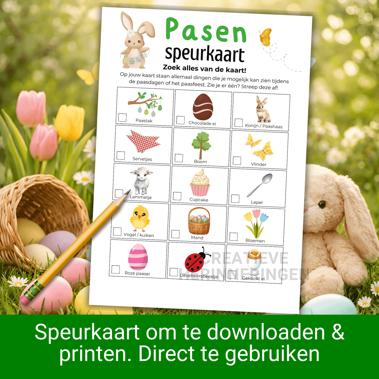 Leuke paasactiviteit voor kinderen: gebruik deze Paas speurkaart. Ontdek & print de speurkaart