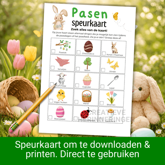 Leuke paasactiviteit voor kinderen: gebruik deze Paas speurkaart. Ontdek & print de speurkaart