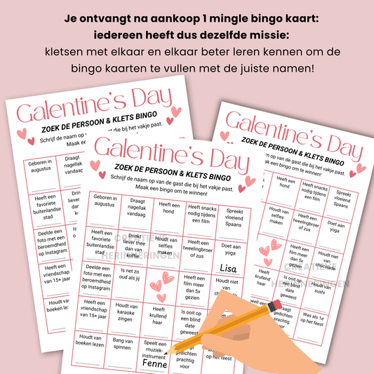 Interactief kennismakingsspel voor Galentine’s Day