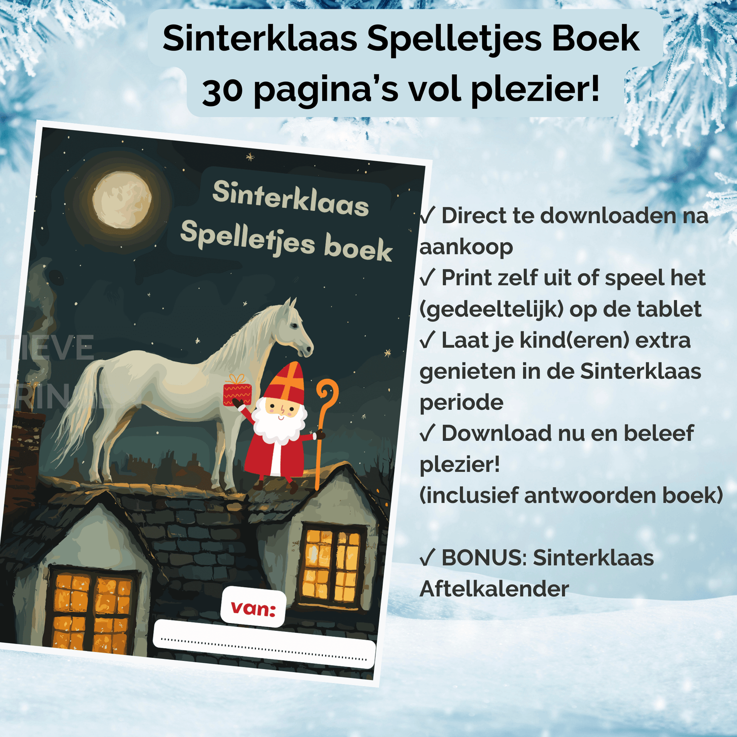 Laat kinderen genieten van het Sinterklaas Spelletjes boek online