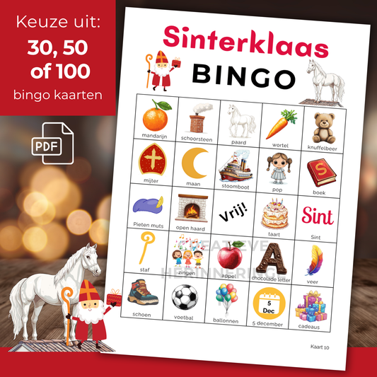 Gezellig spelletje spelen met Sinterklaasbingo tijdens pakjesavond