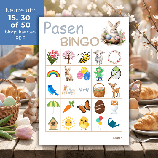 Perfecte Paas activiteit voor jong en oud: speel Paas bingo samen!
