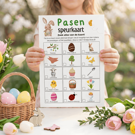 Leuke Pase speurkaart voor kinderen om te printen en direct te spelen