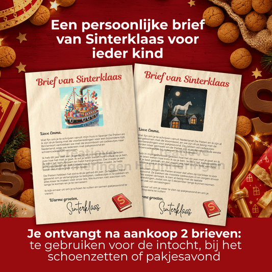 Twee brieven van Sinterklaas, vanuit Spanje en vanuit Nederland