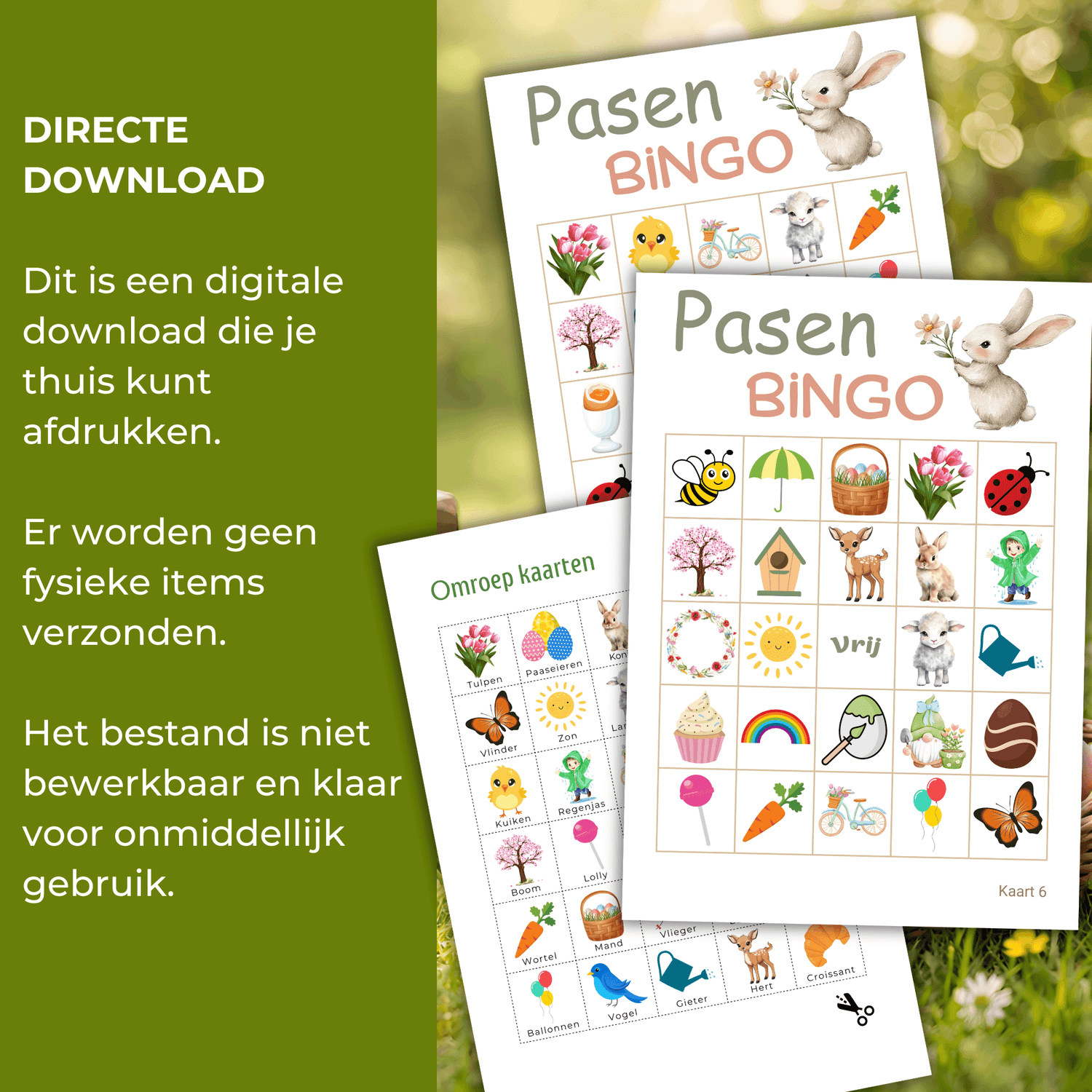 Leuke activiteit tijdens een Paasfeest: speel Paasbingo als spelletje