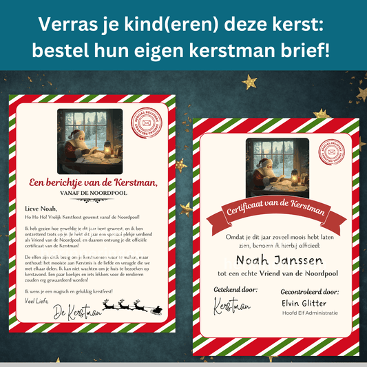 Kerstman brief gepersonaliseerd voor kinderen